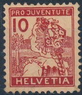 ** 1915 Pro Juventute Bélyeg Mi 129 (betapadás / Gum Disturbance) - Andere & Zonder Classificatie