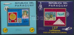 ** 1971 100 éves A Paraguayi Bélyeg Blokkpár Mi 166-167 MUESTRA - Andere & Zonder Classificatie