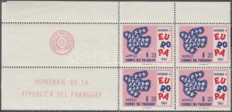 ** 1961 Egyesült Európa Sor ívsarki üresmezÅ‘s Négyestömbökben Mi 986-992 - Andere & Zonder Classificatie