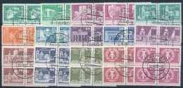 O 1973-1974 ÉpítÅ‘ipar Az NDK-ban 15 Db Klf 4-es Tömb (Mi EUR ~30,60) - Other & Unclassified