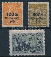 ** 1923 Segély Sor Mi 258-260 - Other & Unclassified