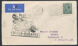 1935 LONDON-BUDAPEST ElsÅ‘ Repülés Levél / First Flight Cover - Autres & Non Classés