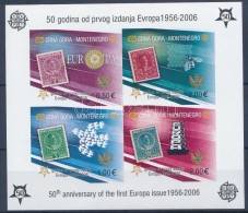 ** 2006 50 éves Az Europa CEPT Bélyeg Blokk Mi 2 B - Autres & Non Classés