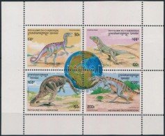 O 1996 Dinoszauruszok Kisív Mi 1619-1622 - Autres & Non Classés