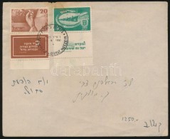 1950 Függetlenség Tabos FDC Mi 30-31 (foltos/stain) - Andere & Zonder Classificatie