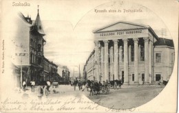 * T2/T3 Szabadka, Subotica; Kossuth Utca, Szálloda Pest Városához, Villamos / Street, Hotel,... - Non Classés