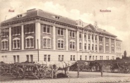 T2/T3 Arad, Konviktus Lovas Szekerekkel / Boarding School With Horse Carriages  (EK) - Non Classés