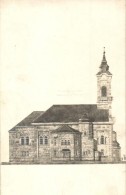 ** T2 Arad, Református Templom átalakítása, Oldal Rajz / Calvinist Church... - Unclassified