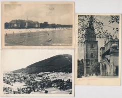 * 7 Db MODERN Lengyel Városképes Lap / 7 MODERN Polish Town-view Postcards - Unclassified