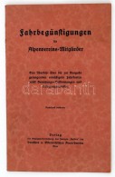 Jahrbegünstigungen Für Alpenvereins-Mitglieder. Wien. Cca 1910. Deutschen Und Österreichischen Alpen... - Zonder Classificatie