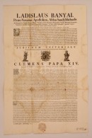 1769 Bányai László (?-?) Apostoli Protonotárius, Esztergomi Kanonok Nagyszombatban... - Unclassified