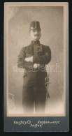 Cca 1900 Bene Bertalan Százados, Katonai állatorvos Keményhátú Fotója... - Other & Unclassified