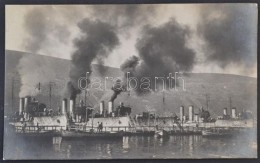 1917 Torpedórombolók Begyújtása. Eredeti, Feliratozott Fotó 14x9 Cm - Autres & Non Classés