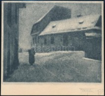 1927 Forgács: Téli Városkép, Aláírt, Carbro Eljárással... - Andere & Zonder Classificatie