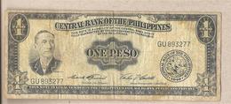 Filippine - Banconota Circolata Da 1 Peso - 1949 - Filipinas