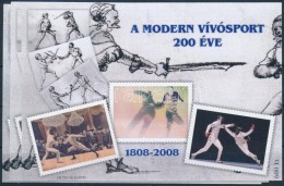 ** 2008 A Modern Magyar Vívósport 200 éve 3 Db-os Emlékív Garnitúra... - Autres & Non Classés