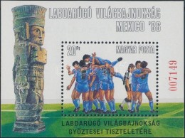 ** 1986 Labdarúgó VB Ajándék Blokk (18.000) / Mi Block 183 Present Of The Post - Other & Unclassified