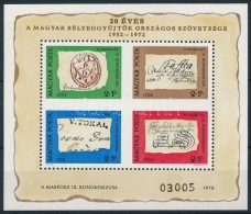 ** 1972 Bélyegnap Ajándék Blokk (30.000) - Andere & Zonder Classificatie