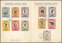 1960 Római Olimpia Sor Hivatalos Emléklap - Other & Unclassified