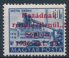 ** 1956 Sopron Épületek 50f Piros Felülnyomással (150.000) Garancia Nélkül / No... - Autres & Non Classés