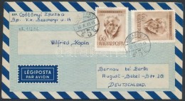 1956 Légi Levél Bartók 2 X 60f Bérmentesítéssel 'BUDAPEST'... - Other & Unclassified