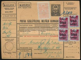 1945 (5. Díjszabás) Csomagszállító 4 X 300P/30f KisegítÅ‘... - Other & Unclassified