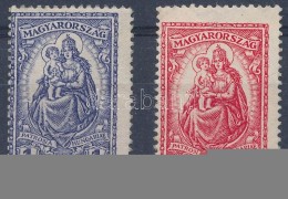 1926 Keskeny Madonna 1P, 2P (újragumizott/ Regummed Stamps) - Other & Unclassified