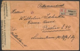 1920 Ajánlott Inflációs Levél Arató-Parlament 4 X 15f, 4 X 50f és 1K... - Andere & Zonder Classificatie
