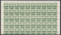 ** Baranya I. 1919 Arató 45f/5f Teljes ív, Benne Lemezhibák (min 54.300) / Mi 40 Complete... - Andere & Zonder Classificatie