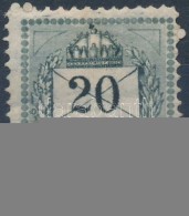 * 1881 20kr 13-as Fogazással (kis Törés) - Andere & Zonder Classificatie