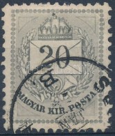 O 1874 20kr 13 X 11,5 Fogazással - Andere & Zonder Classificatie