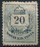 (*) 1874 20kr Kürt Alatt A Koszorú Vésetjavítással - Autres & Non Classés