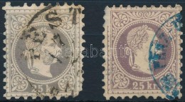 O 1867 2 Db 25kr Kisebb Hibákkal - Other & Unclassified