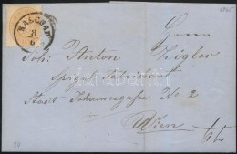 1865 15kr Levélen Teljes Tartalommal / On Cover With Full Content 'KASCHAU' - 'WIEN ' - Other & Unclassified