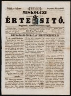 1865 Újság ElÅ‘oldal ElÅ‘értéktelenített... - Andere & Zonder Classificatie