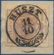 1850 6kr MP III. Jó / Szép Szélekkel, üreges Nyomat, Lemezhibával / With Nice... - Other & Unclassified