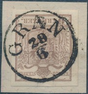 1850 6kr MP III. Szép Szélekkel / With Nice Margins 'GRAN' - Other & Unclassified