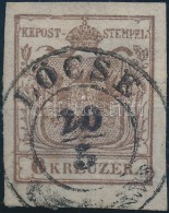 O 1850 6kr HP I. Szép / óriási Szélekkel, Lemezhibákkal / With Nice / Large... - Sonstige & Ohne Zuordnung