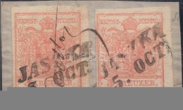 1850 2 X 3kr MP III Teljes / Szép Szélekkel, A Bal Oldali Bélyegen... - Other & Unclassified