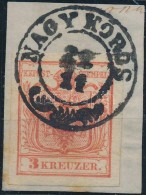 1850 3kr MP III. Szép Szélekkel / With Nice  Margins 'NAGY KÖRÖS' - Autres & Non Classés