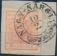 1850 3kr MP III. Jó / Szép Szélekkel / With Nice  Margins 'NAGY-KÁROLY' - Other & Unclassified