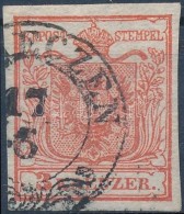 O 1850 3kr HP I. Vízjeles Bélyeg '(DEBR)ECZEN' - Andere & Zonder Classificatie