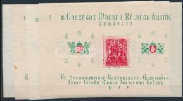 ** O 1938 Orbék 4 Db Blokk Bélyegzéssel + 1 Postatiszta (27.000) (vegyes, Gyenge... - Andere & Zonder Classificatie