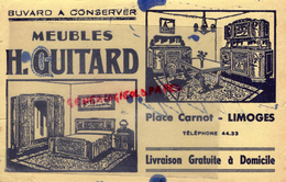 87 - LIMOGES - BUVARD MEUBLES H. GUITARD - PLACE CARNOT - M