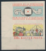 ** 1959 FIP (II.) Vágott ívsarki Szelvényes Bélyeg (3.500) - Andere & Zonder Classificatie