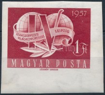 ** 1957 Szakszervezet (V.) Vágott Bélyeg (5.000) - Other & Unclassified