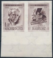 ** 1955 Bélyegnap (28.) - Bartók ívszéli Szelvényes Vágott Bélyeg... - Andere & Zonder Classificatie