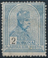 * 1913 Turul 2K FekvÅ‘ Vízjellel (26.000) (sarokfog Hiány/ Short Corner Perf) - Other & Unclassified