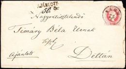 1868 2 X 5kr 5kr Díjjegyes Borítékon Ajánlott Levélként, Teljes... - Other & Unclassified