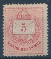 * 1874  5 Kr I Típus Téglavörös (85.000) (matt, Hiányos? Gumi) - Other & Unclassified